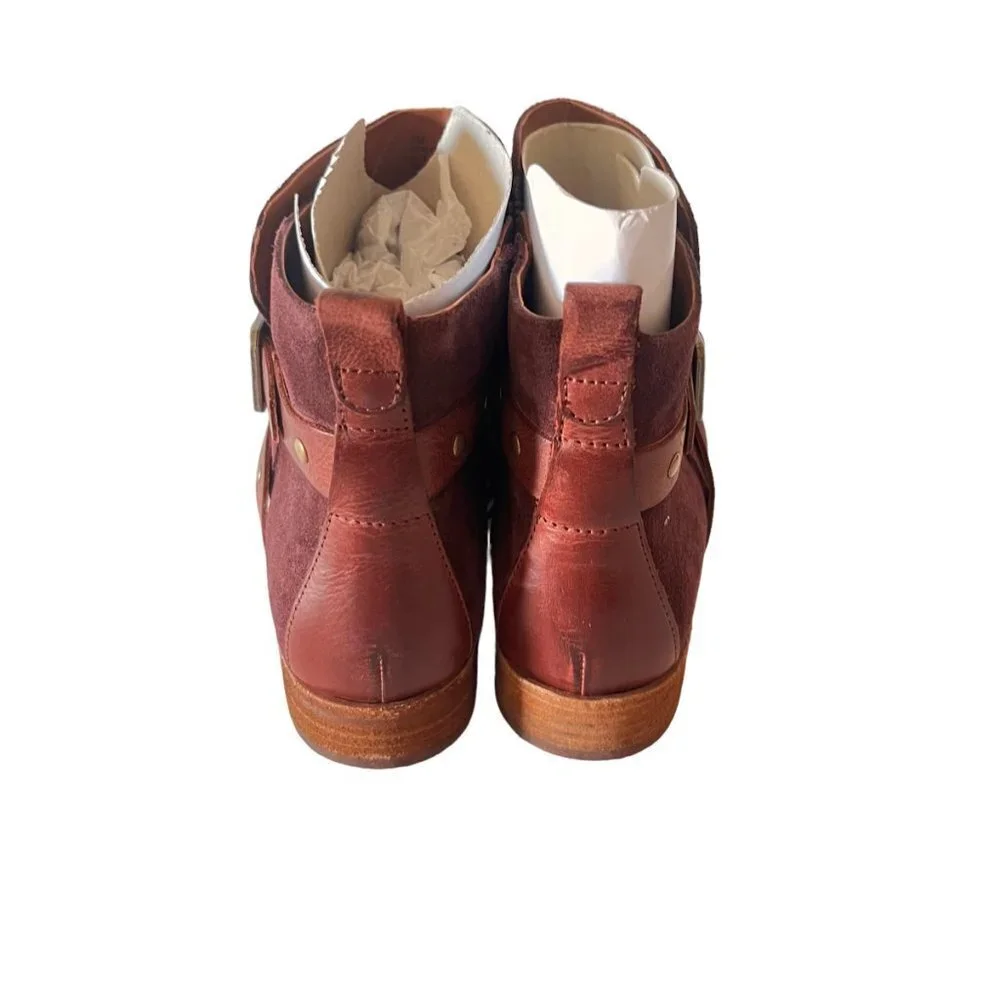 Kork-Ease® Kenai  Burgundy Leather Bootie